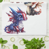 patriottische draak theedoek (Gevouwen)