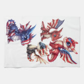 patriottische draak theedoek (Horizontaal)