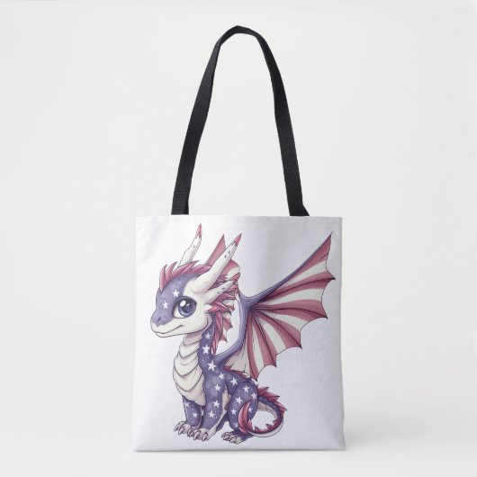patriottische draak tote bag (Voorkant)