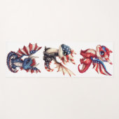 patriottische draak yogamat (Voorkant (horizontaal))