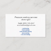 Patriottische druk wassen visitekaartje (Achterkant)