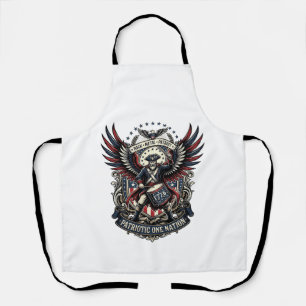 Patriottische Drummer Van Liberty Music Rock Metal Schort