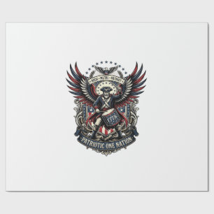 Patriottische Drummer Van Liberty Muziek Rock Meta Cadeaupapier