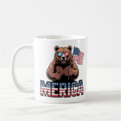 Patriottische duimen omhoog Beer Mok – Fun America (Links)