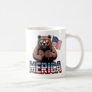 Patriottische duimen omhoog Beer Mok – Fun America