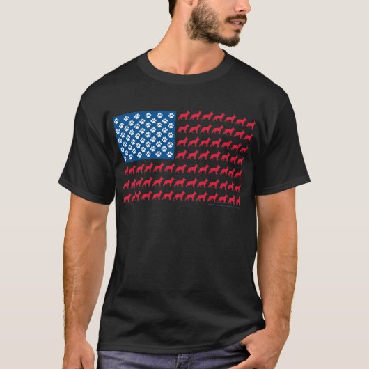 Patriottische Duitse herders T-shirt (Voorkant)
