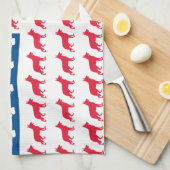 Patriottische Duitse herders Theedoek (Quarter Fold)