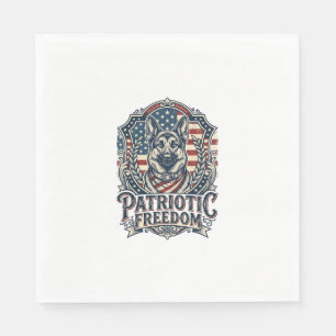 Patriottische Duitse Herders Vector Grafische T-sh Servet