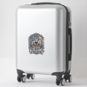 Patriottische Duitse Herders Vector Grafische T-sh Sticker (Koffer)