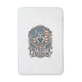 Patriottische Duitse Herdershond Vector Grafische Badmat (Voorkant Verticaal)