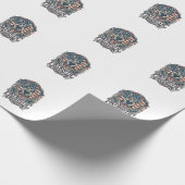 Patriottische Duitse Herdershond Vector Grafische Cadeaupapier (Hoek)
