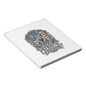 Patriottische Duitse Herdershond Vector Grafische  Notitieblok (Schuin)
