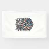 Patriottische Duitse Herdershond Vector Grafische Spandoek (Horizontaal)