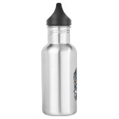 Patriottische Duitse Herdershond Vector Grafische Waterfles (Links)