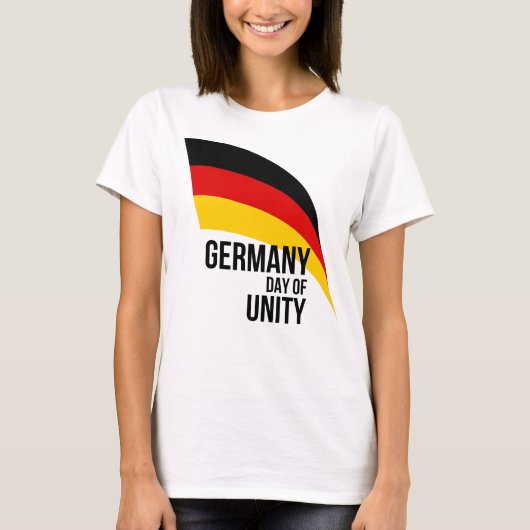 Patriottische Duitse vlag, Duitsland Dag van de Ee T-shirt (Voorkant)
