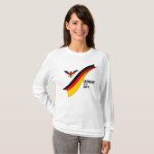 Patriottische Duitse vlag, Duitsland Dag van de Ee T-shirt (Voorkant volledig)