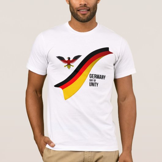 Patriottische Duitse vlag, Duitsland Dag van de Ee T-shirt (Voorkant)