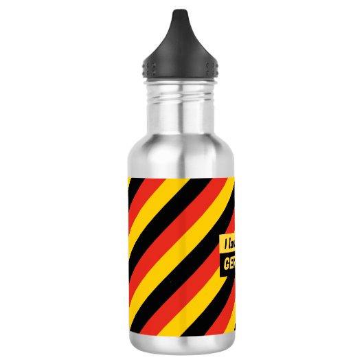 Patriottische Duitse vlag Waterfles (Links)