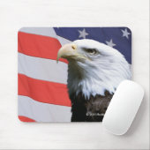 Patriottische Eagle-American Flag Muismat (Met muis)