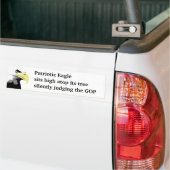 Patriottische Eagle Anti-GOP Politieke Humor Bumpersticker (Op Truck)