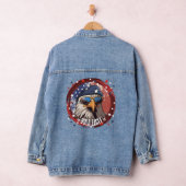 Patriottische Eagle Beret Denim Jas Denim Jacket (Hangar)