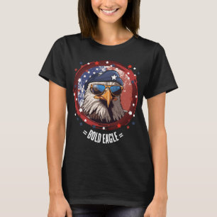 Patriottische Eagle Beret Denim Jas T-shirt