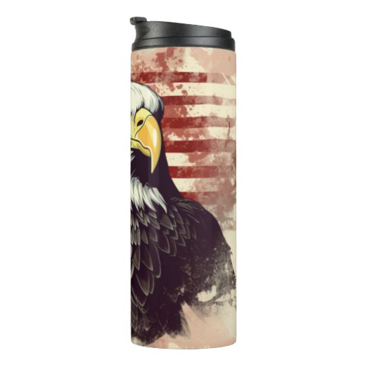 Patriottische Eagle Design Thermische Tumbler Thermosbeker (Geroteerd rechts)
