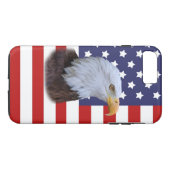 Patriottische Eagle en Amerikaanse vlag  Case-Mate iPhone Case (Achterkant (Horizontaal))
