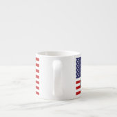 Patriottische Eagle en Amerikaanse vlag Espresso Kop (Achterkant)