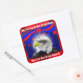Patriottische Eagle en Sterren Stickers (Envelop)