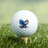 Patriottische Eagle Golf Ballen (Insitu Shirt)