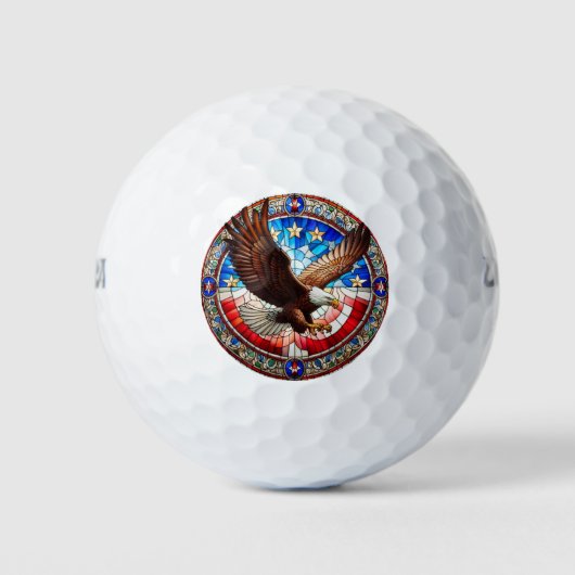 Patriottische Eagle Golf Ballen (Voorkant)
