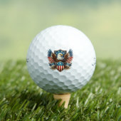 Patriottische Eagle Golf Ballen (Insitu Shirt)
