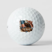Patriottische Eagle Golf Ballen (Voorkant)