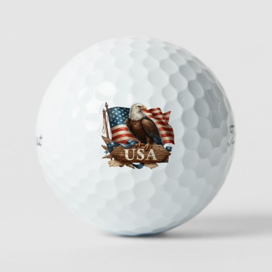 Patriottische Eagle Golf Ballen (Voorkant)