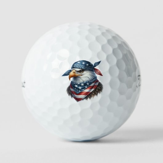 Patriottische Eagle Golfballen (Voorkant)