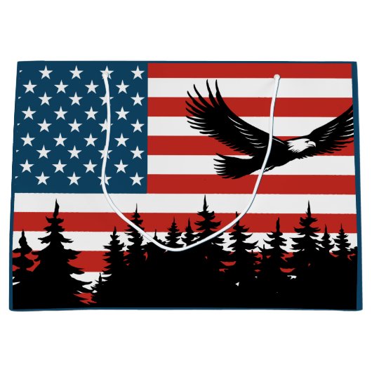 Patriottische Eagle Groot Cadeauzakje (Voorkant)