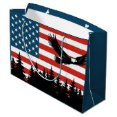Patriottische Eagle Groot Cadeauzakje (Achterkant Gekanteld)