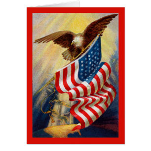 Patriottische Eagle Kaart