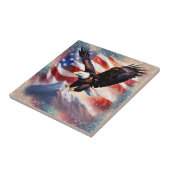 Patriottische Eagle Keramische Tegel Tegeltje (Zijkant)