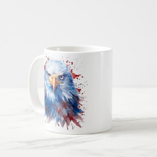 Patriottische Eagle Mok (Voorkant links)