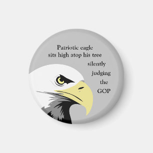 Patriottische Eagle Politieke Humor Funny Gift Ide Magneet