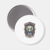 Patriottische Eagle Skull Zombie Apocalyps aan het Magneet (Voorkant / Achterkant)