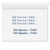 Patriottische Eagle Stationery Note Kaart (Binenzijde Horizontaal (Onderkant))