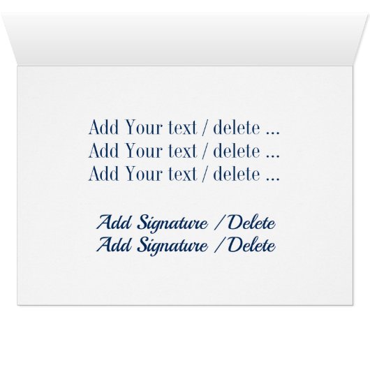 Patriottische Eagle Stationery Note Kaart (Binenzijde Horizontaal (Onderkant))