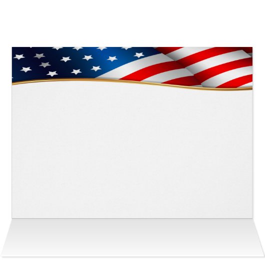 Patriottische Eagle Stationery Note Kaart (Binnen Horizontaal (Boven))