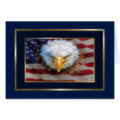 Patriottische Eagle Stationery Note Kaart (Voorkant Horizontaal)