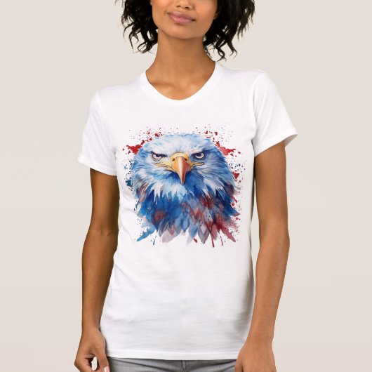 Patriottische Eagle T-Shirt (Voorkant)
