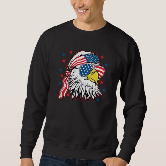 Patriottische Eagle T-Shirt 4 juli Verenigde State (Voorkant)