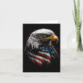 Patriottische Eagle VS Amerikaanse vlag op 4 juli  Kaart (Voorkant)